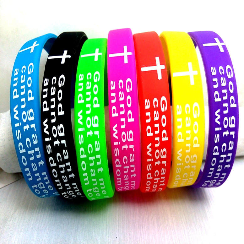 Wholesale 25 Pcs serenity bible Prayer God Cross christian wristbands bracelets mix colors Verse Band Gifts, Black
Wholesale 25 Pcs serenity bible Prayer God Cross christian wristbands bracelets mix colors Verse Band Gifts, Black