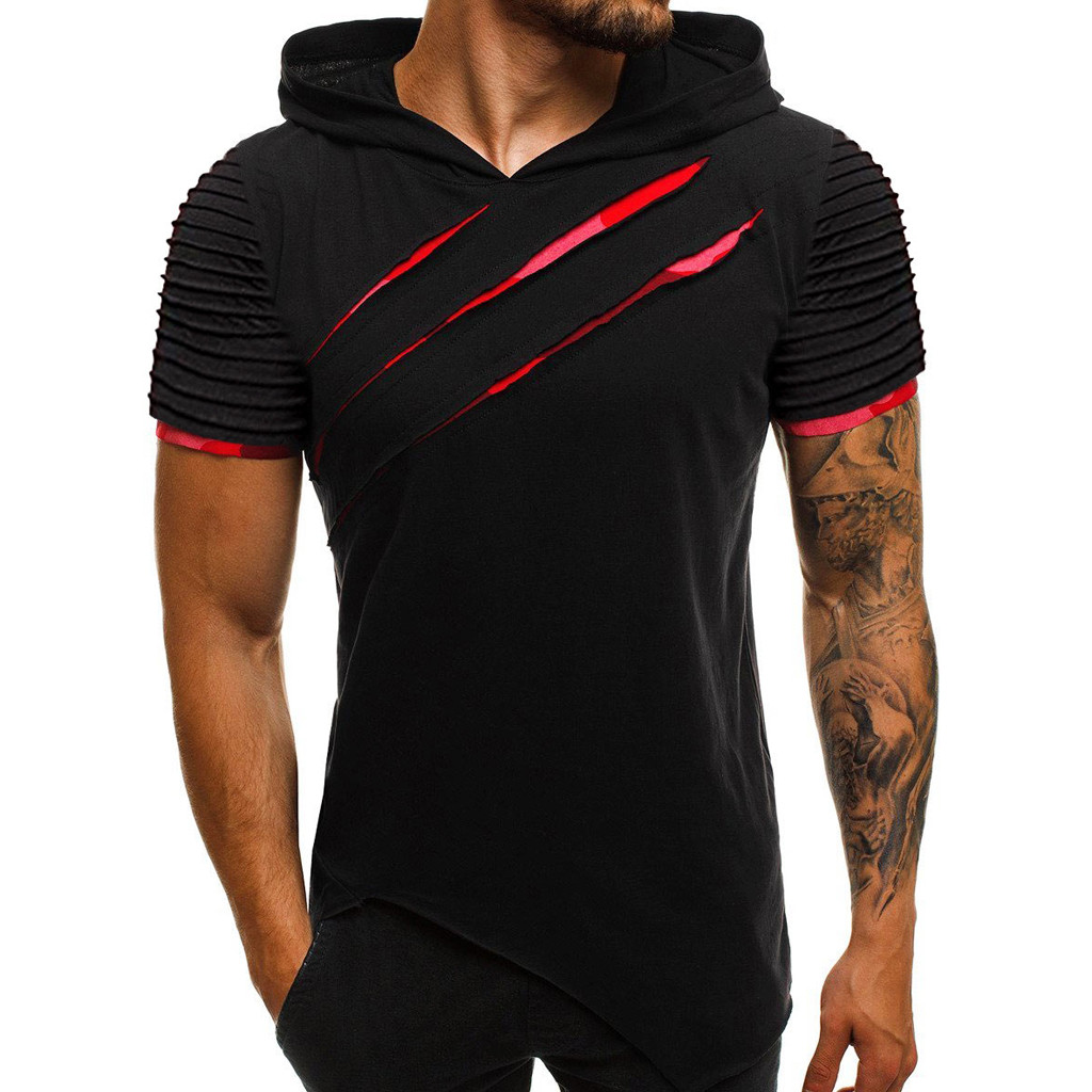 Men's Tee Shirt Hooded T-shirt Summer Casual Fitness Comfortable Short Sleeve Men's Shirt Men's Clothing T-shirt, Black1
Men's Tee Shirt Hooded T-shirt Summer Casual Fitness Comfortable Short Sleeve Men's Shirt Men's Clothing T-shirt, Black1