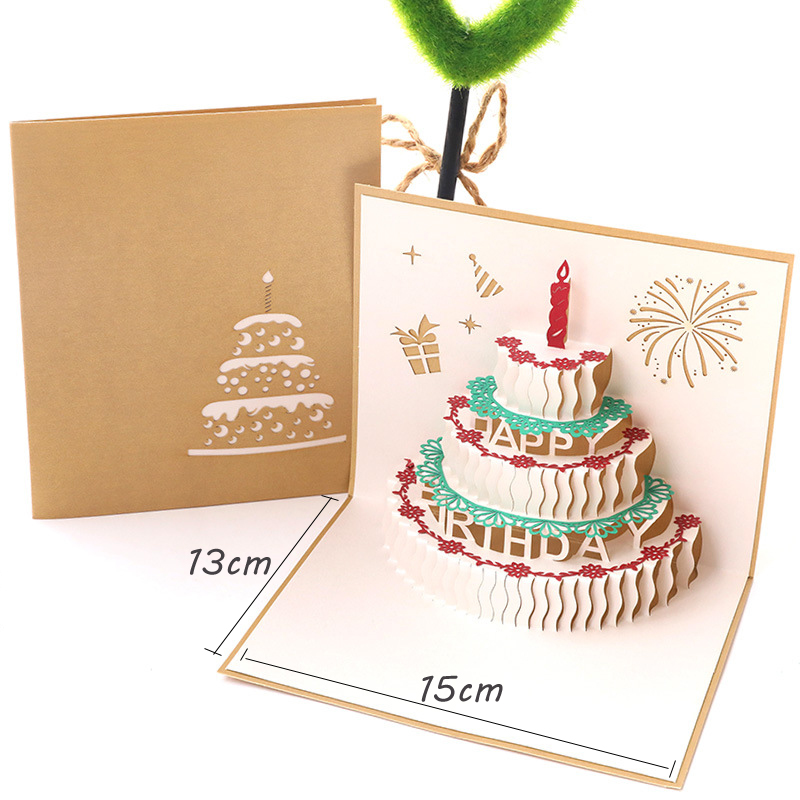 3D Creative Up Handmade Paper Card Birthday Anniversary Cake Candles Greeting Gift Letter Postcard Party Stereo Envelope
3D Creative Up Handmade Paper Card Birthday Anniversary Cake Candles Greeting Gift Letter Postcard Party Stereo Envelope