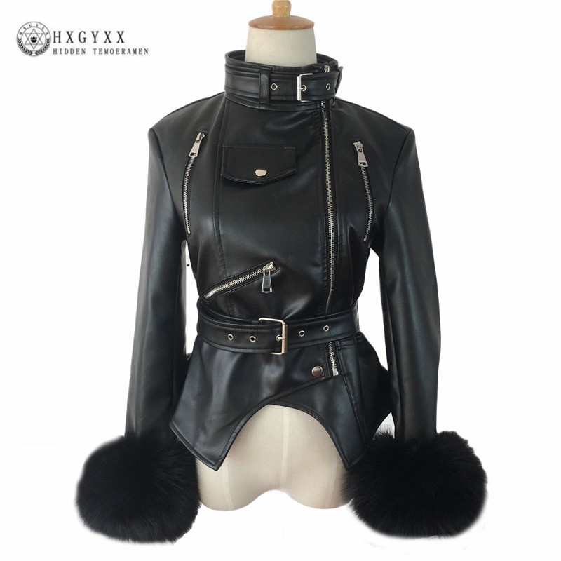 PU Leather Jacket Women Winter Black Padded Warm Punk Outwear Fashion Motorcycle Female Coat Fur Sleeve Windbreaker 2019 Okd465
PU Leather Jacket Women Winter Black Padded Warm Punk Outwear Fashion Motorcycle Female Coat Fur Sleeve Windbreaker 2019 Okd465