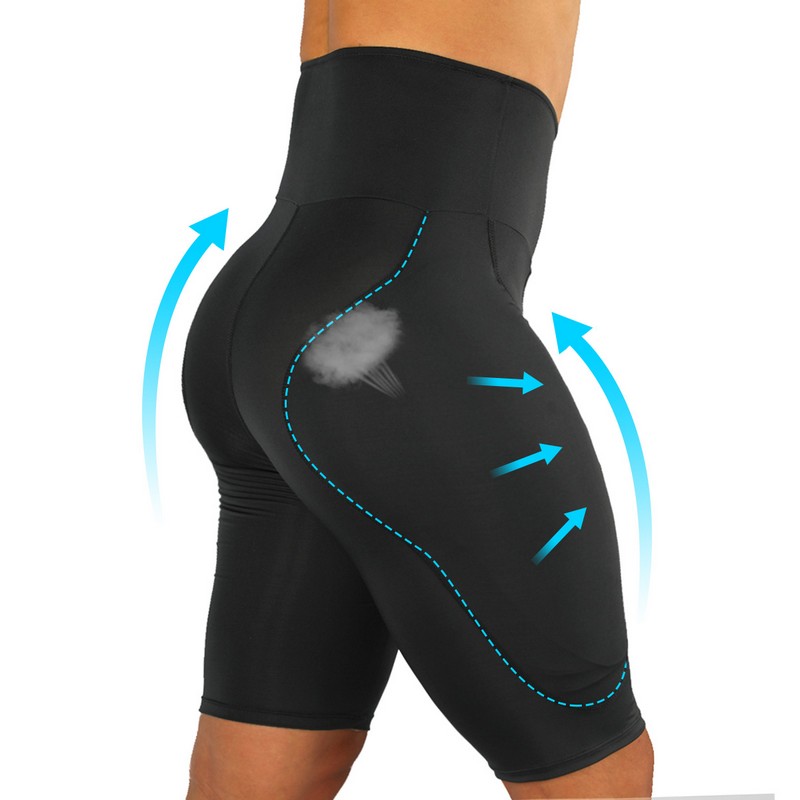 Men FAKE ASS Body Shapers High Waisted Side Booty Padded Seamless Tummy Control Panties Shapewear Boxer Hip Enhancer Butt Lifter Underwear Plus Size 6
