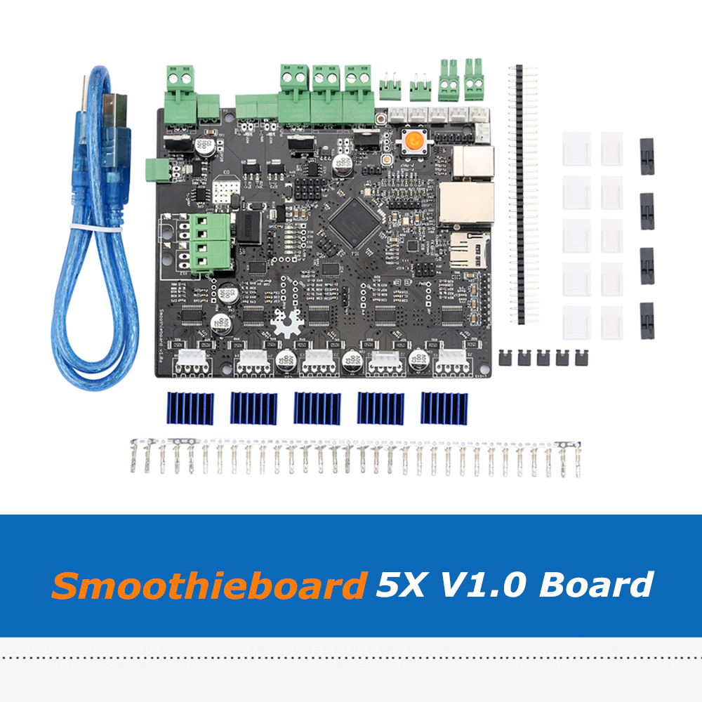 1pc 3D Printer Part Smoothieboard 5X V1.1 ARM 32bit Open Source Board For CNC Machine
1pc 3D Printer Part Smoothieboard 5X V1.1 ARM 32bit Open Source Board For CNC Machine