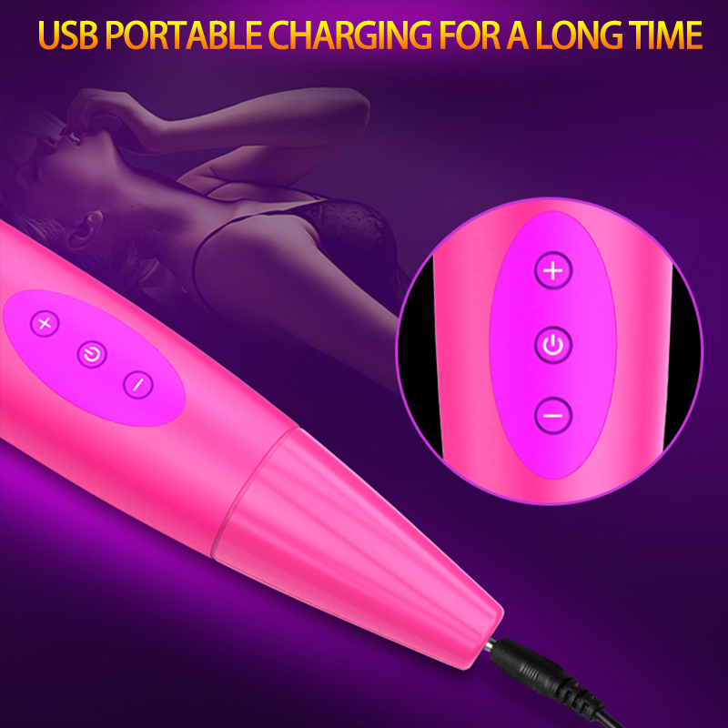 USB Vibrator G Spot AV Vibration Silicone Waterproof Erotic toys Sex shop Female Masturbation Adult Sex Products Y191214