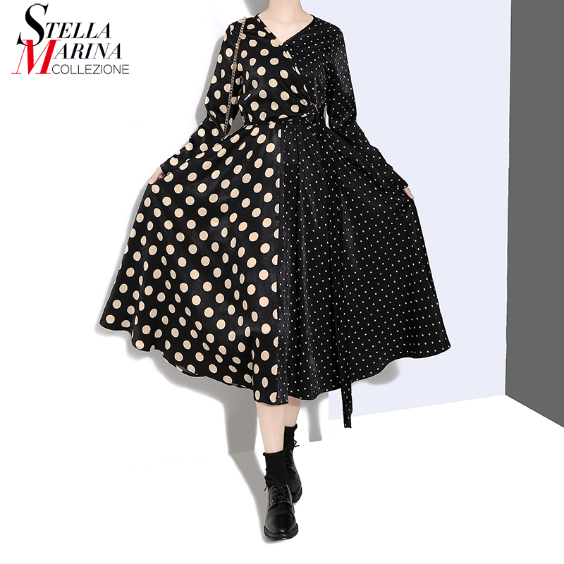 New 2019 Korean Style Women Spring Black Yellow Dress Polka Dots Patchwork Mid Calf A-Line Female Night Party Club Dresses 4633, 4633 brown
New 2019 Korean Style Women Spring Black Yellow Dress Polka Dots Patchwork Mid Calf A-Line Female Night Party Club Dresses 4633, 4633 brown