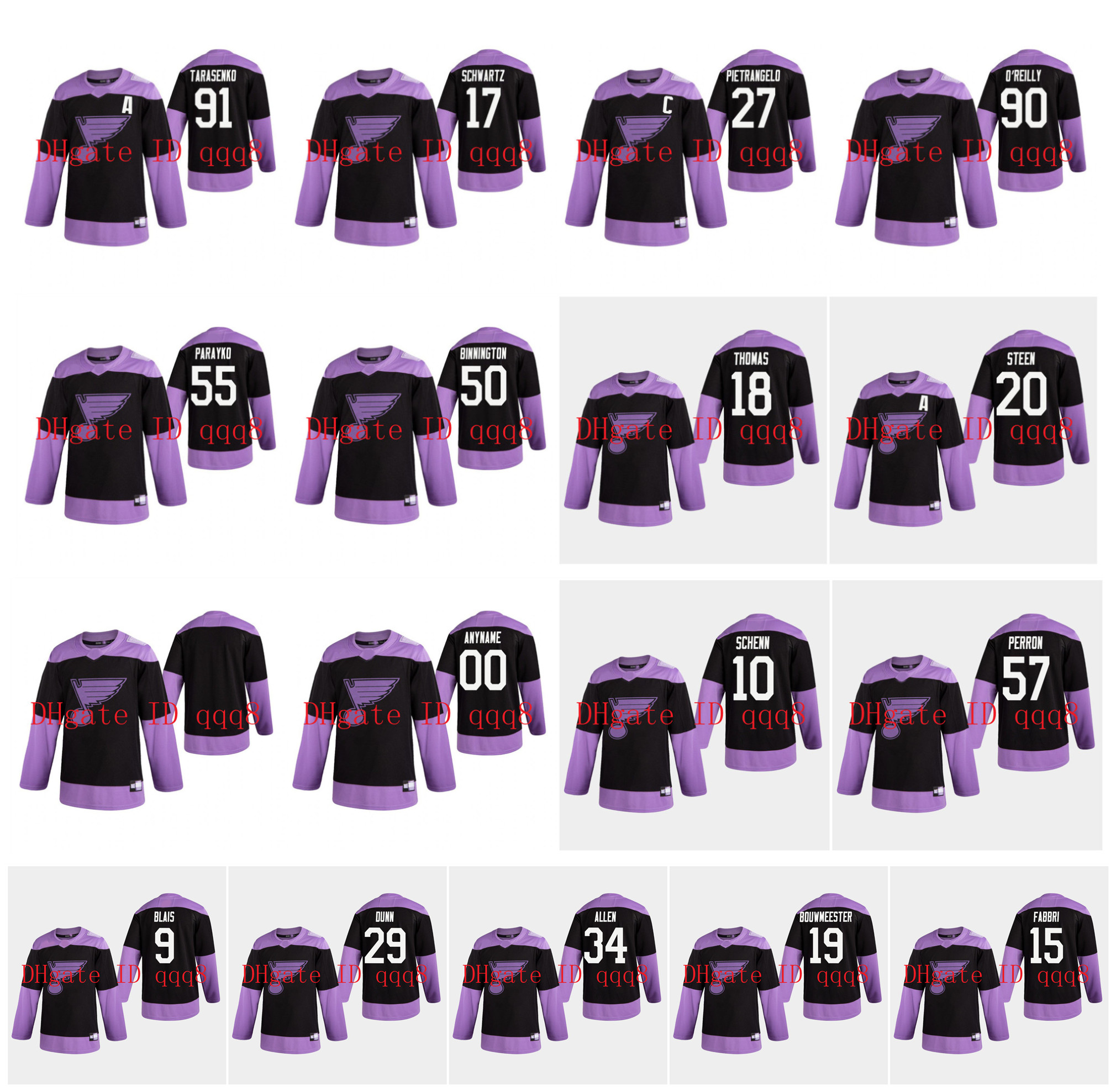 St. Louis Blues Jersey Fights Cancer Practice 27 Alex Pietrangelo 91 Vladimir Tarasenko 50 Binnington 90 Ryan O'Reilly Brayden Schenn Hockey, As pic
St. Louis Blues Jersey Fights Cancer Practice 27 Alex Pietrangelo 91 Vladimir Tarasenko 50 Binnington 90 Ryan O'Reilly Brayden Schenn Hockey, As pic