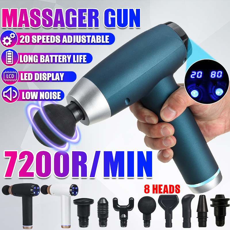 Black/White/Blue Scrub Texture Fascia Massager With 4 Massage Heads Quick Charge For Fitness Sports Recovery And Pain Relief
Black/White/Blue Scrub Texture Fascia Massager With 4 Massage Heads Quick Charge For Fitness Sports Recovery And Pain Relief
