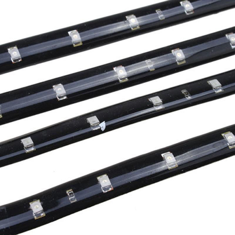 15 30cm Car LED Flexible Strips Light Bulbs Waterproof Strip Lamp Vehicle Truck Motorcycle Auto Decor Lights 12V