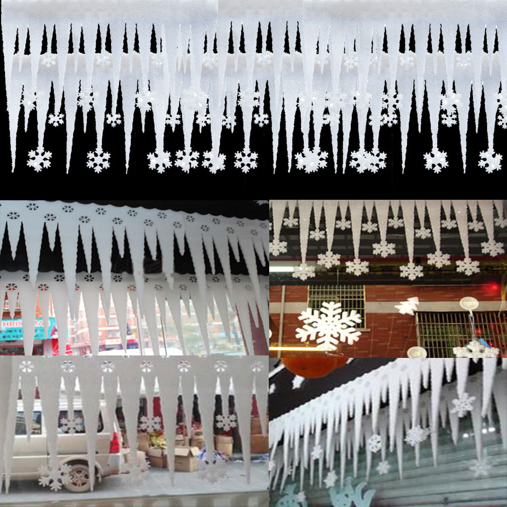 2pcs White Foam Snowflake Ice Strip Christmas Window Decoration Ornament For Home Christmas New Year Party Decoration #15
2pcs White Foam Snowflake Ice Strip Christmas Window Decoration Ornament For Home Christmas New Year Party Decoration #15