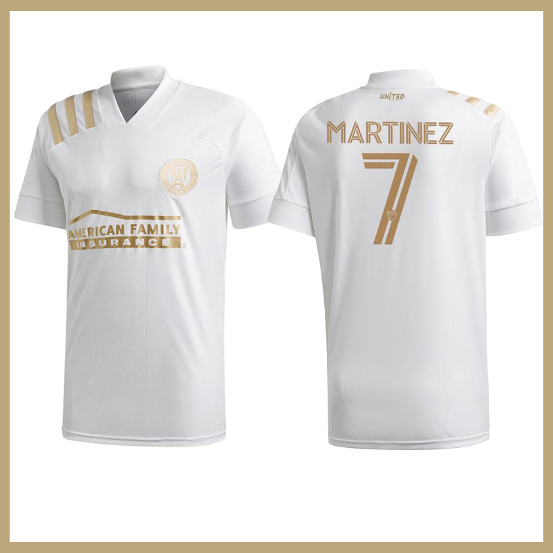 New 2020 Atlanta United soccer jersey Thai quality 2020 GARZA JONES VILLALBA MCCANN MARTINEZ ALMIRON Atlanta away white jerseys, Black;yellow
New 2020 Atlanta United soccer jersey Thai quality 2020 GARZA JONES VILLALBA MCCANN MARTINEZ ALMIRON Atlanta away white jerseys, Black;yellow