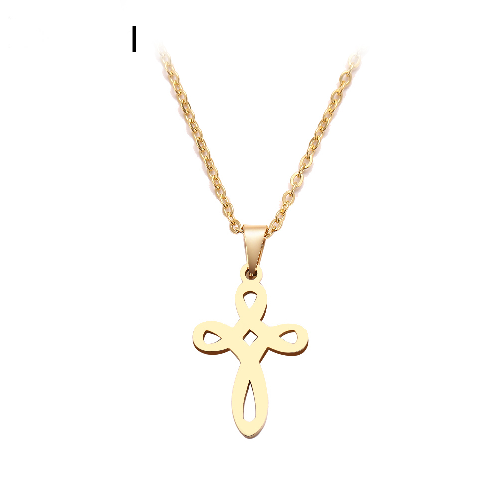 Popular High Quality Stainless Steel Necklace For Women Man Weave Pattern Cross Gold And Silver Color Pendant Necklace Engagement Jewelry
Popular High Quality Stainless Steel Necklace For Women Man Weave Pattern Cross Gold And Silver Color Pendant Necklace Engagement Jewelry