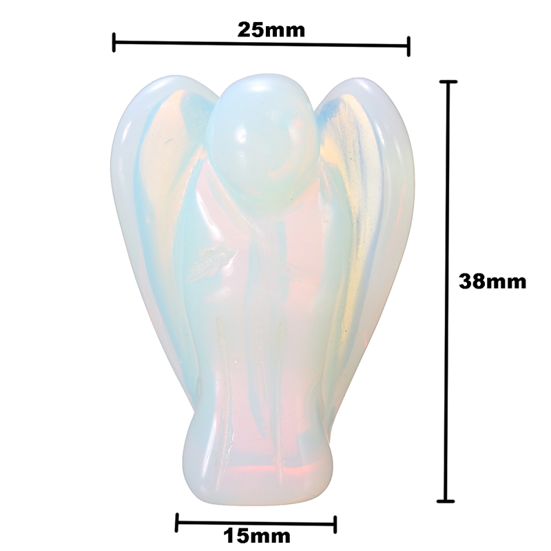 KiWarm Cute Angel Shape Opalite Crystal Stone Healing Reiki Energy Gemstone Pendant Figurine Gift For Home Decoration Craft Gift
KiWarm Cute Angel Shape Opalite Crystal Stone Healing Reiki Energy Gemstone Pendant Figurine Gift For Home Decoration Craft Gift