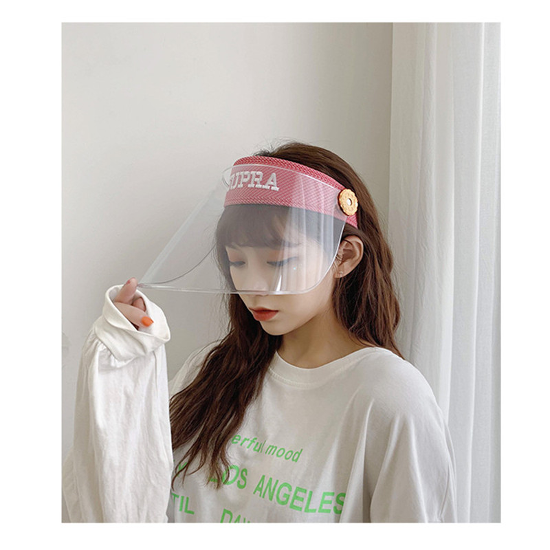 Workshop Cooking Cleaning Protective Face Shield Clear Visor Flip Up Transparent Mask Anti Splash Elastic Band Full Face Cover