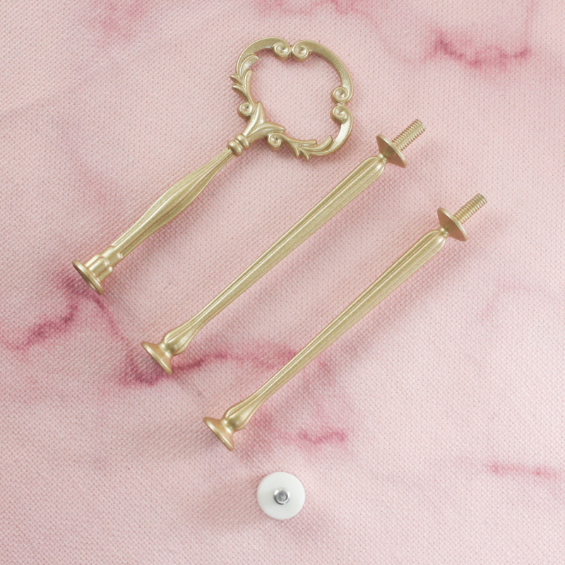 Metal 3 Tier Cake Stand Handle Cake Plate Stand Centre Handle Fittings - Fruit Heavy Plate Handle Fittings Round Hardware Rod
Metal 3 Tier Cake Stand Handle Cake Plate Stand Centre Handle Fittings - Fruit Heavy Plate Handle Fittings Round Hardware Rod