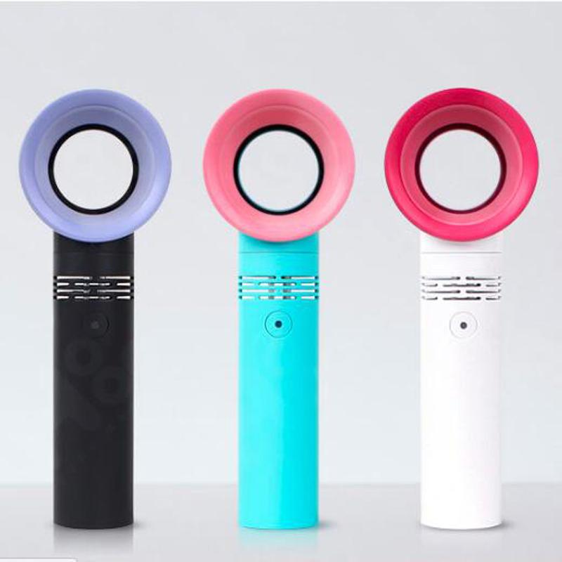 Korea ZERO9 Leafless Cooling Fan 2000mah Rechargeable Battery Mini Handheld Fans 3 Speed Portable Personal Fan 1pcs