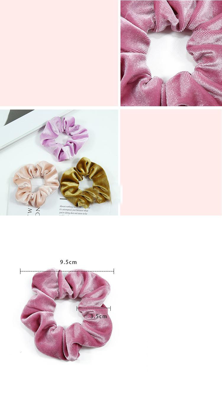 50 Colors Girl Velvet Hair Scrunchy Ring Elastic Hair Bands Large intestine Ponytail Scrunchies Hairs loop Soft Hairband Headwear