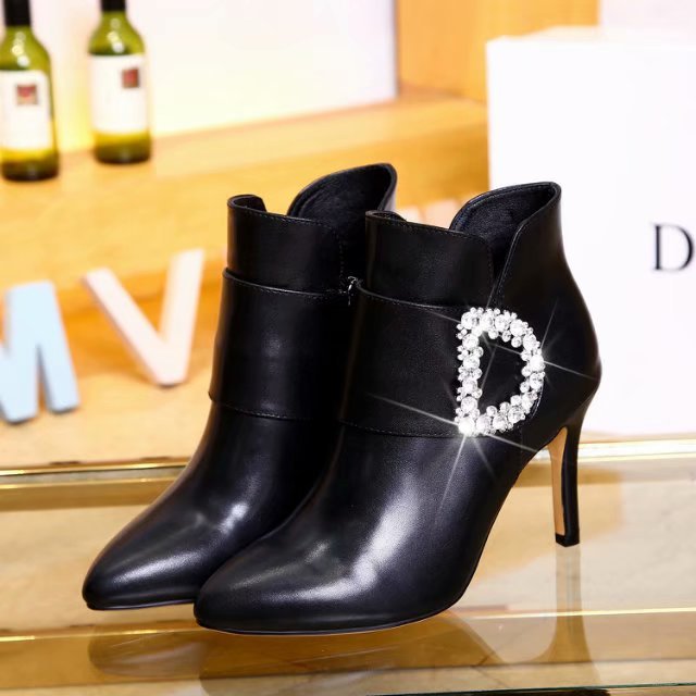 Hot Sale-New Autumn winter women's ankle boots High Heels Knight Boots Shoe