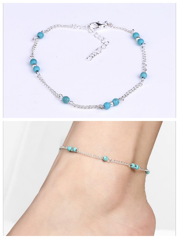 European and American retro anklet conch starfish bead anklet female beach anklet