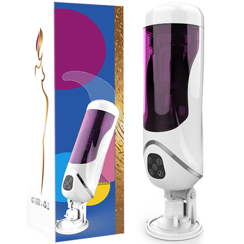 Full Automatic Piston Telescopic Rotation Male Masturbator Cup Adult Sex Toys Real Vagina Sucking Vibrator Handsfree Sex Machine Y200411 - view 6