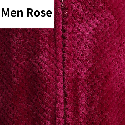 New Women Men Extra Long Winter Warm Bathrobe Plus Size Pregnant Zipper Bath Robe Luxury Soft Grid Flannel Thermal Dressing Gown
