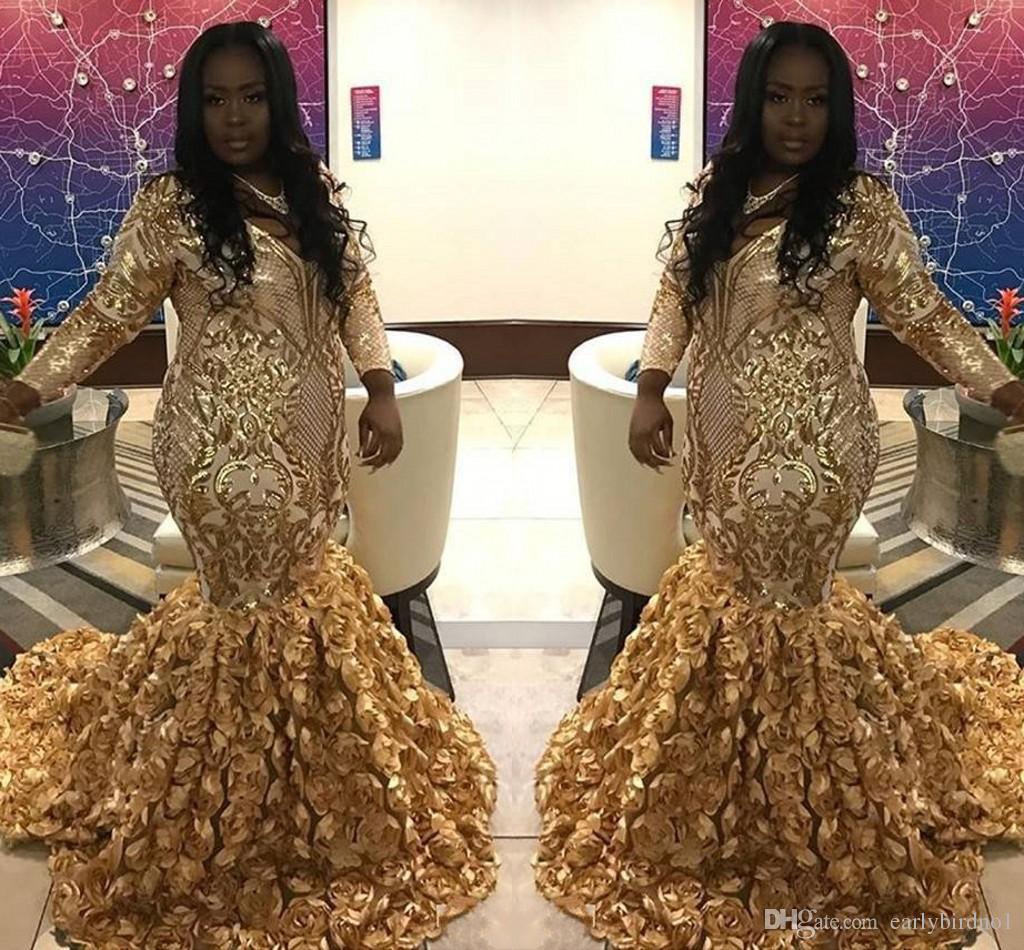 2019 Plus Size Mermaid Prom Dresses With Rose Flowers Gold Lace Appliqued Sequins Long Sleeves V Neck Party Evening Gowns Formal Dresses, Light sky blue
2019 Plus Size Mermaid Prom Dresses With Rose Flowers Gold Lace Appliqued Sequins Long Sleeves V Neck Party Evening Gowns Formal Dresses, Light sky blue