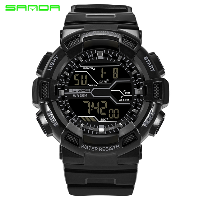 Men Watches Sport SANDA Brand Men's Military Sports Watches Digital LED Electronic Man Wristwatches Relogio Masculino, Slivery;brown
Men Watches Sport SANDA Brand Men's Military Sports Watches Digital LED Electronic Man Wristwatches Relogio Masculino, Slivery;brown