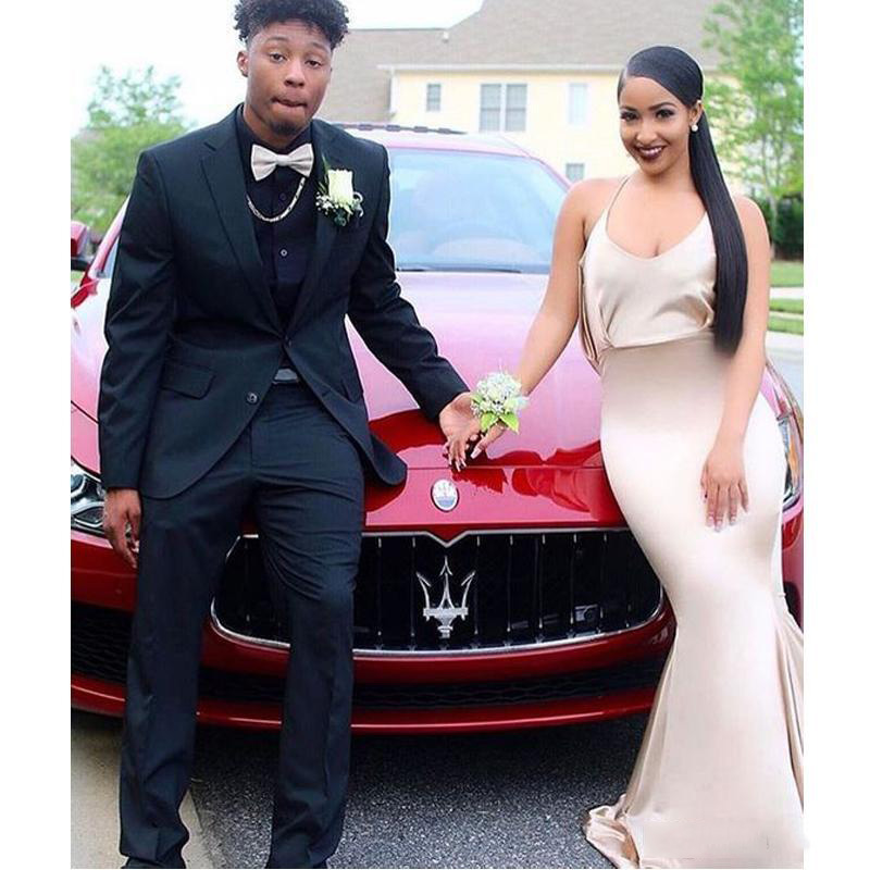 2019 Latest Design Black Men Suit For Wedding Party Classic Two Buttons Slim Fit Groom Wear Notched Lapel Tuxedos (Coat+Pant)