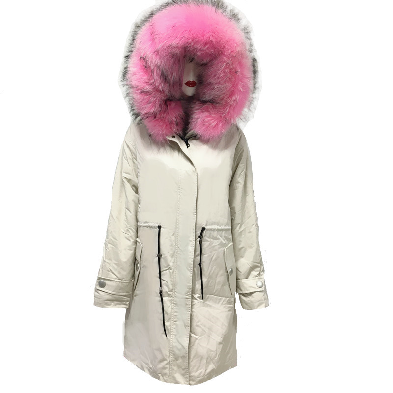 Rice White Long Coat For Men 2019 New Beautiful Pink Real Raccoon Fur Collar Jacket Can Be Custom Wholesale -4XL, Beige
Rice White Long Coat For Men 2019 New Beautiful Pink Real Raccoon Fur Collar Jacket Can Be Custom Wholesale -4XL, Beige