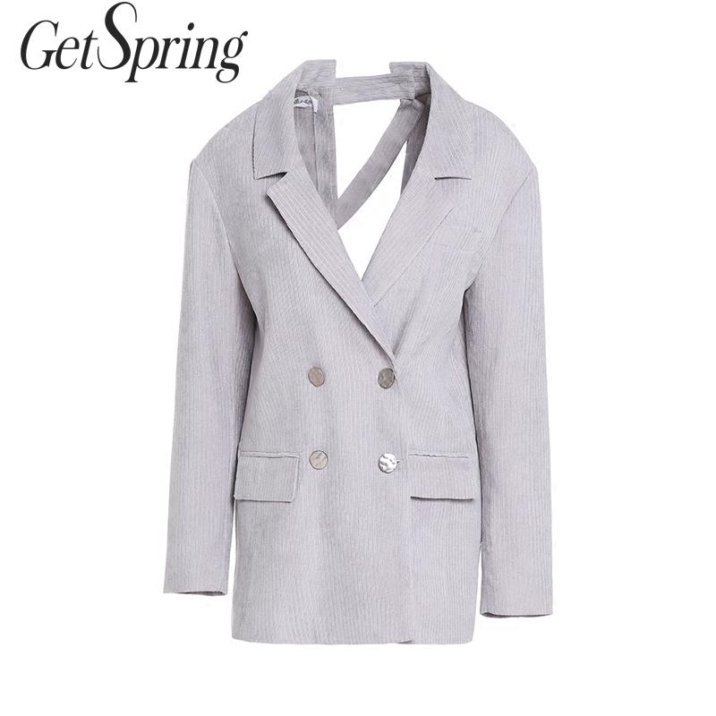 GETSPRING Women Coat Women Suit Coats Hollow Out Irregular Corduroy Blazers Jackets Double Breasted All Match Blazer 2019, Sky blue
GETSPRING Women Coat Women Suit Coats Hollow Out Irregular Corduroy Blazers Jackets Double Breasted All Match Blazer 2019, Sky blue