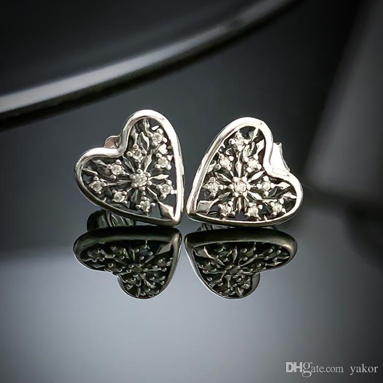 NEW Luxury designer earrings Heart CZ Diamond Stud EARRING with Original Box Set for Pandora 925 Sterling Silver Women Gift Earrings
NEW Luxury designer earrings Heart CZ Diamond Stud EARRING with Original Box Set for Pandora 925 Sterling Silver Women Gift Earrings