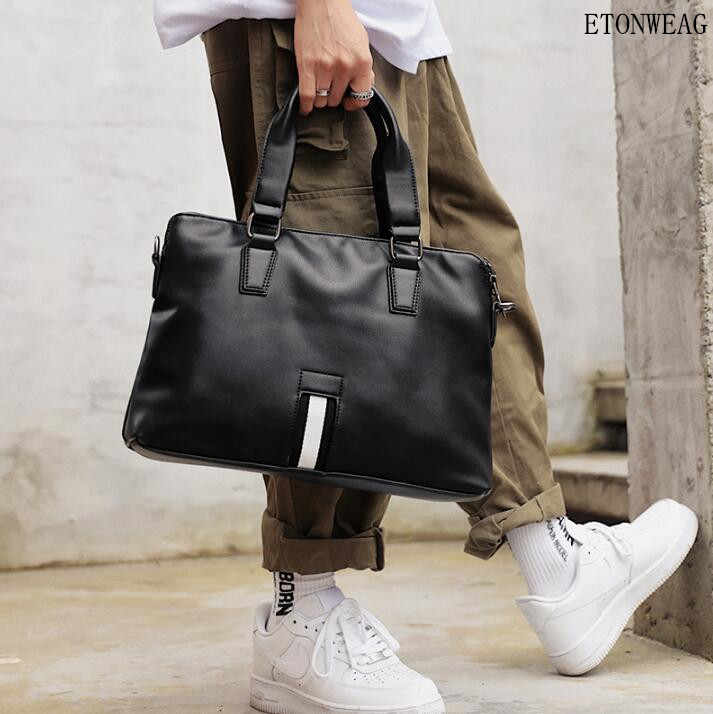 Factory wholesale men handbag simple striped handbag horizontal large capacity leather business briefcase fashion striped leather computer b
Factory wholesale men handbag simple striped handbag horizontal large capacity leather business briefcase fashion striped leather computer b
