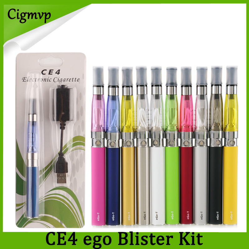 

Ego starter kit CE4 atomizer Electronic cigarette e cig kit 650mah 900mah 1100mah EGO-T battery blister case Clearomizer E-Cig Vs Evod, Multi