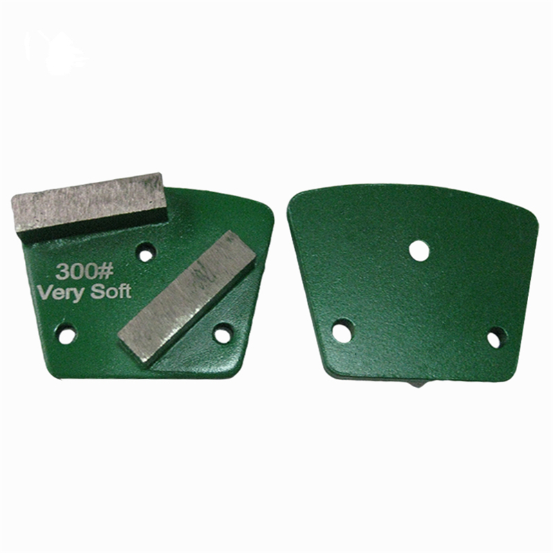 ASL05 Diamond Grinding Shoes Diamond Grinding Disc with Two Segments for Concrete and Terrazzo Floor 9 Pieces One Set