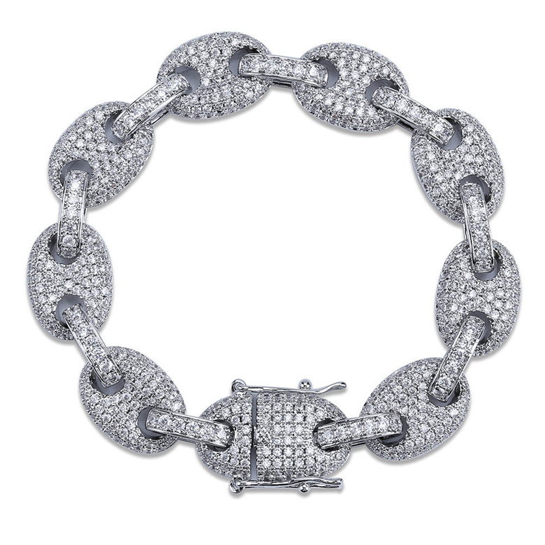 Hip Hop Bracelets Men Women Luxury Exquisite Grade Quality Bling Zircon Micro Paved Chain 18K Gold Plated Geometric Bracelets Jewelry
Hip Hop Bracelets Men Women Luxury Exquisite Grade Quality Bling Zircon Micro Paved Chain 18K Gold Plated Geometric Bracelets Jewelry