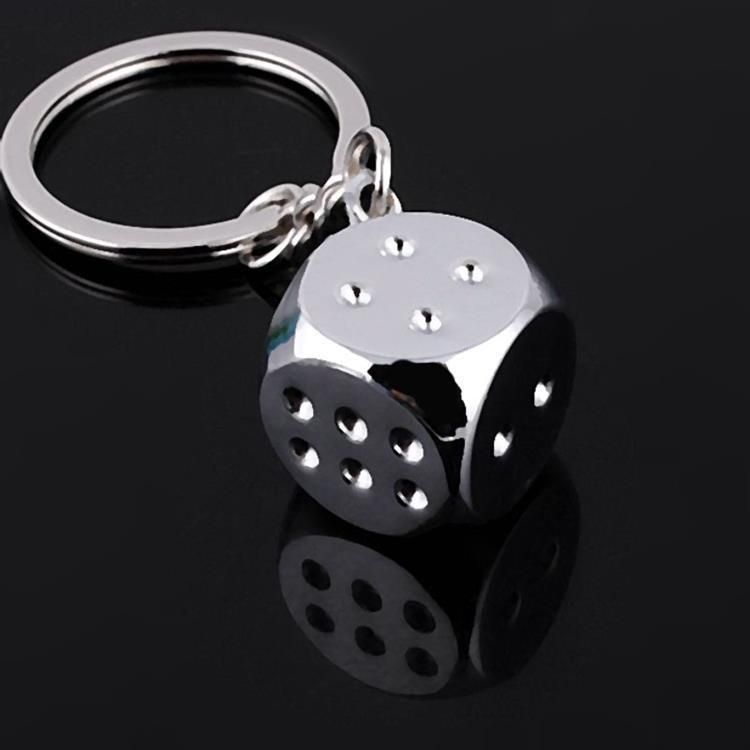 New Creative Key Chain Metal Personality Dice Poker Soccer Brazil Slippers Model Alloy Keychain For Car Key Ring #17045