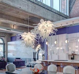 Cafe Modern Pendant lamps Lighting White Hand Blown Glass Chandelier Light Hotel Application and Energy Saving Lights Source
Cafe Modern Pendant lamps Lighting White Hand Blown Glass Chandelier Light Hotel Application and Energy Saving Lights Source