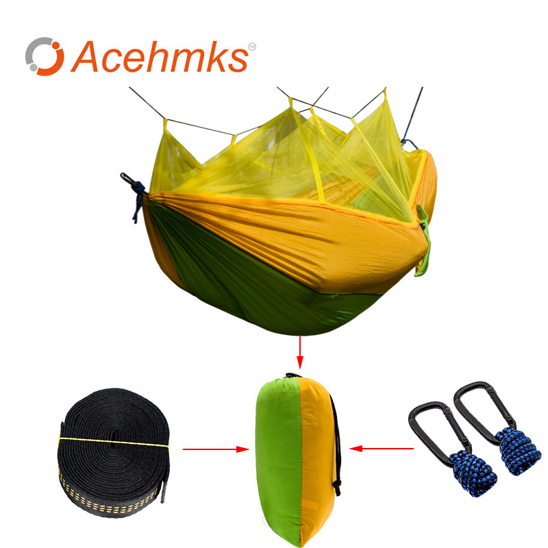 Acehmks Ultralight Parachute Hammock Hunting Mosquito Net Hamac Travel Double Person Hamak for Camping Outdoor Furniture Hammock
Acehmks Ultralight Parachute Hammock Hunting Mosquito Net Hamac Travel Double Person Hamak for Camping Outdoor Furniture Hammock