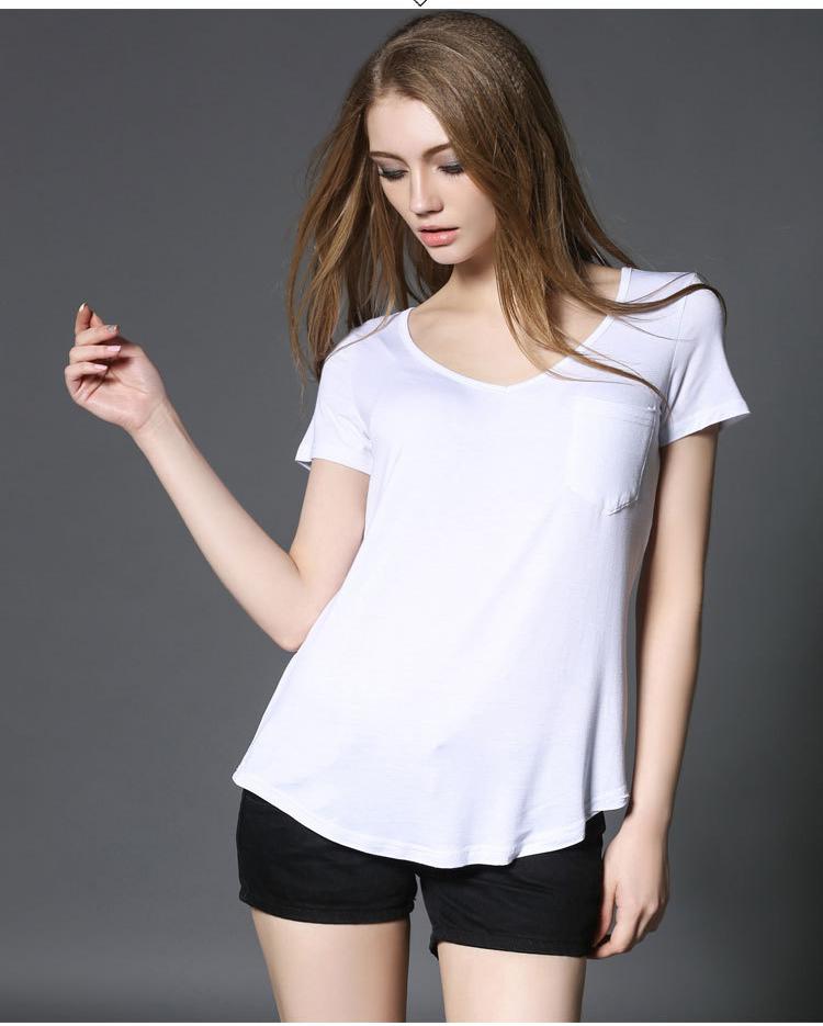 Women V Neck Short Sleeve T Shirts Summer with Pocket S-4xl Plus Size Bottoming Loose European Style Tops Drop Shipping, Gray
Women V Neck Short Sleeve T Shirts Summer with Pocket S-4xl Plus Size Bottoming Loose European Style Tops Drop Shipping, Gray