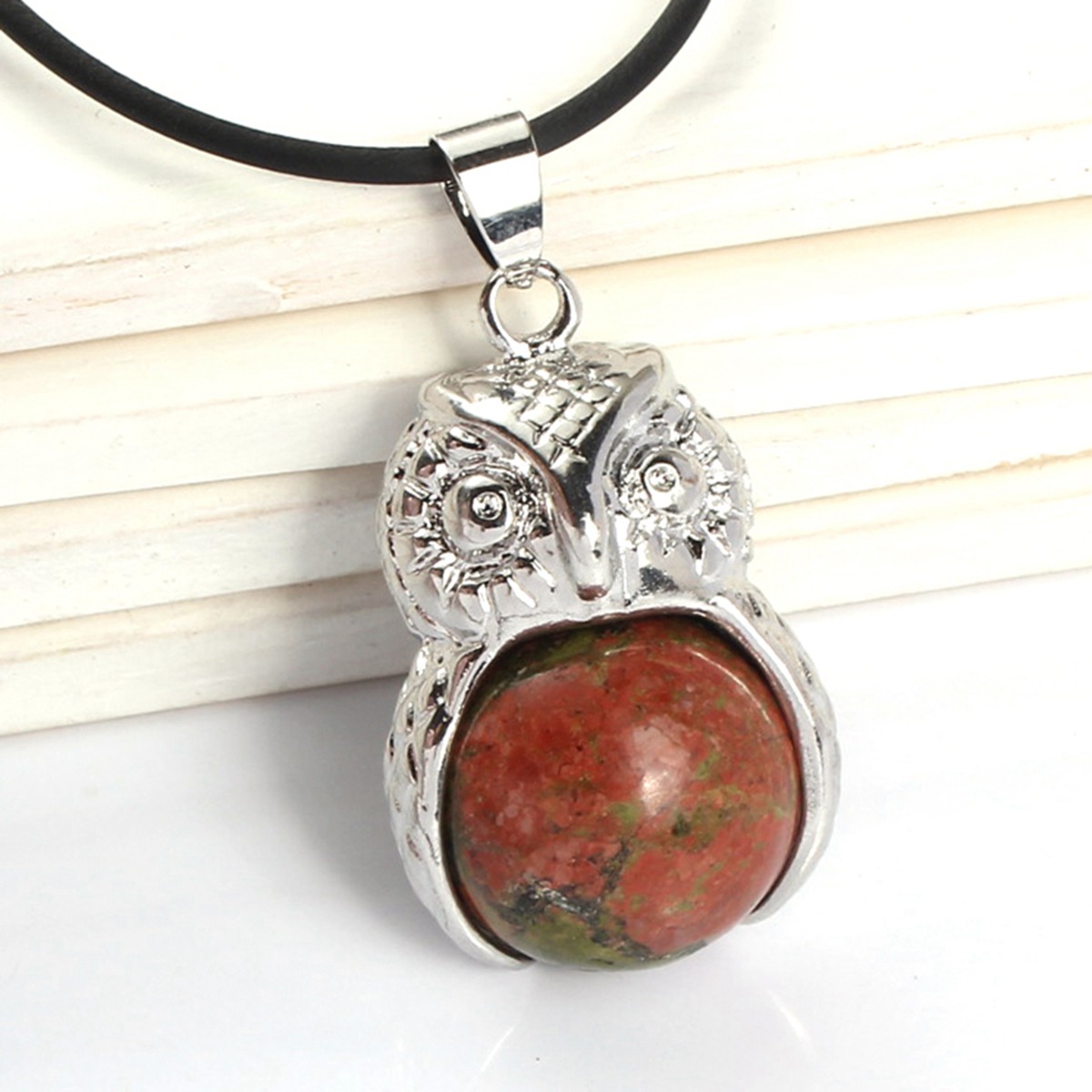 Silver Owl Pendant Men and Women Stainless Steel Fashion Pop Jewelry Earrings Necklace Manufacture
