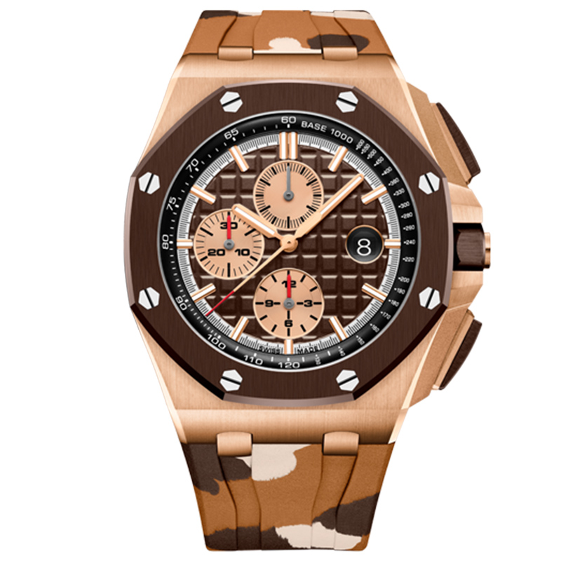 2020 high-end men's fashion montre de luxe men's watch VK chronograph quartz movement 5ATM waterproof watch color rubber strap men's sports, Colour7
2020 high-end men's fashion montre de luxe men's watch VK chronograph quartz movement 5ATM waterproof watch color rubber strap men's sports, Colour7