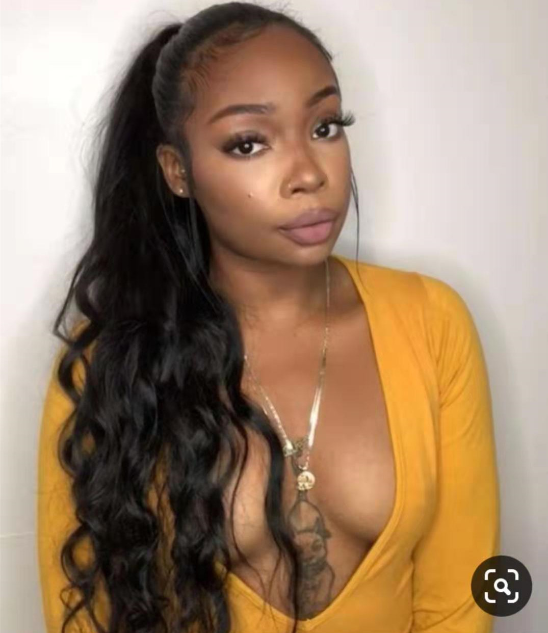 Remy hair horse ponytail human hair clip in body wave human hair pony tail extension natural black 1b pony tail Hairpiece