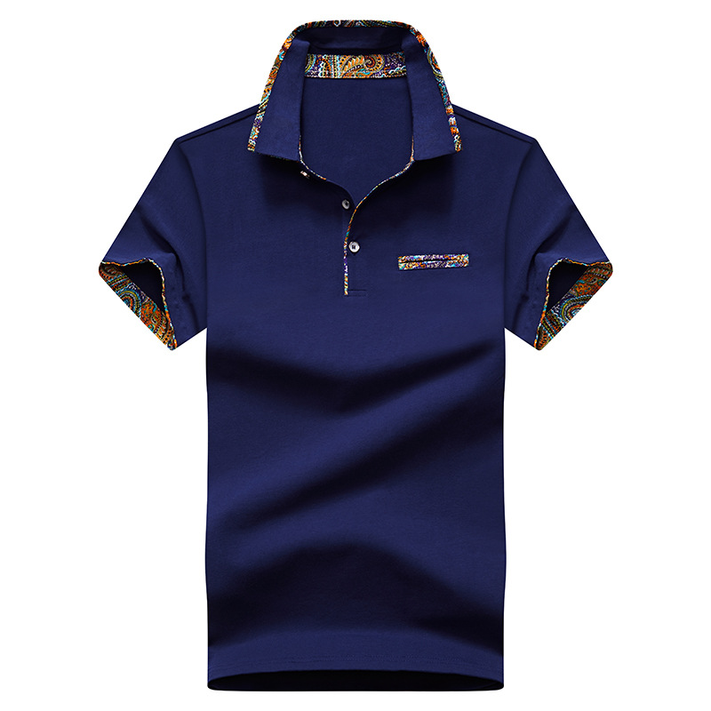 2020 Summer New Polyester Men's T-shirt Short Sleeve Lapel Men's Solid Color Embroidery Business Casual Shirt, Black
2020 Summer New Polyester Men's T-shirt Short Sleeve Lapel Men's Solid Color Embroidery Business Casual Shirt, Black