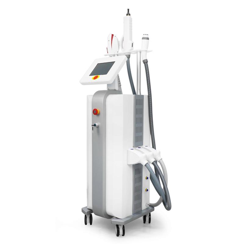 Vertical multifunctional machine three handles ELIGHT(IPL+RF) Skin Rejuvenation AND hair removal Equipment for beauty salon use