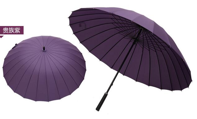 24 Bones Umbrella Men's Women Male Sense Of Security Golf Big Umbrella Long Handle Windproof Large