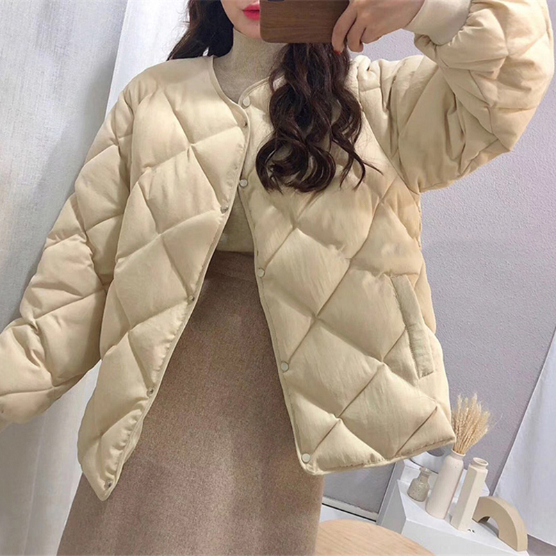 BGTEEVER 6 Colors Loose O-neck Thick Women Parkas 2019 Casual Single-breasted Female Down Jacket Plaid Warm Winter Coat Women, Beige
BGTEEVER 6 Colors Loose O-neck Thick Women Parkas 2019 Casual Single-breasted Female Down Jacket Plaid Warm Winter Coat Women, Beige