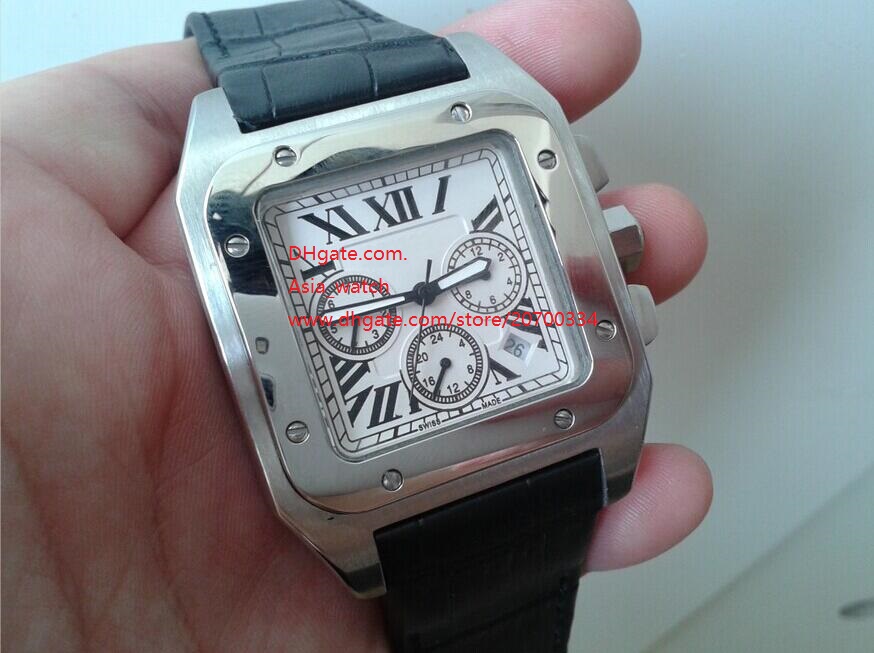 Factory Supplier High quality 100 XL Stainless Steel quartz Chronograph W20091X7 42mm WristWatches Leather Strap White Dial Men's Watches, Slivery;brown
Factory Supplier High quality 100 XL Stainless Steel quartz Chronograph W20091X7 42mm WristWatches Leather Strap White Dial Men's Watches, Slivery;brown