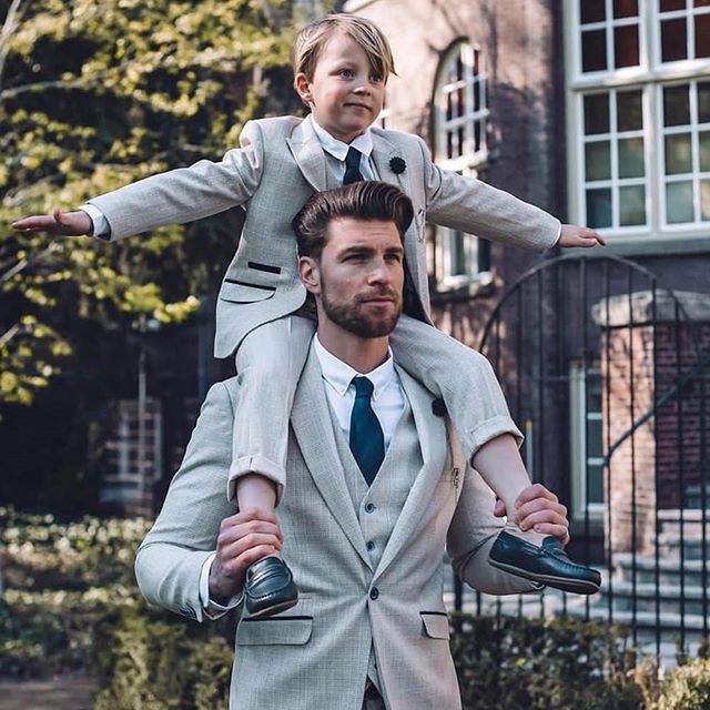 handsome groom tuxedos one button plaid wedding mens suits peaked lapel fit best man suit custom made three piece