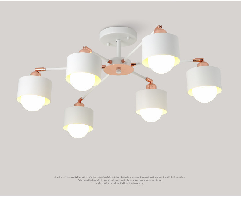 Modern ceiling lights Pendant Lamps for living room bedroom Kitchen Iron Lampshade plafonnier led indoor home lighting luminarias para teto