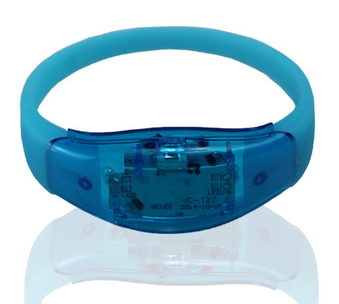 Music Activated Sound Control Led Flashing Bracelet Light Up Bangle Wristband Club Party Bar Cheer Luminous Hand Ring Glow Stick N5532586