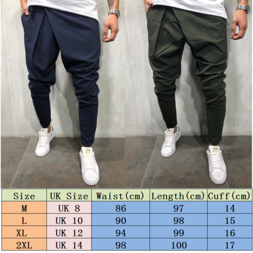 Men Casual Irregular Pants Slim Trousers 2019 New Solid Running Joggers Gym Long Sweatpants M-2xl C19040801