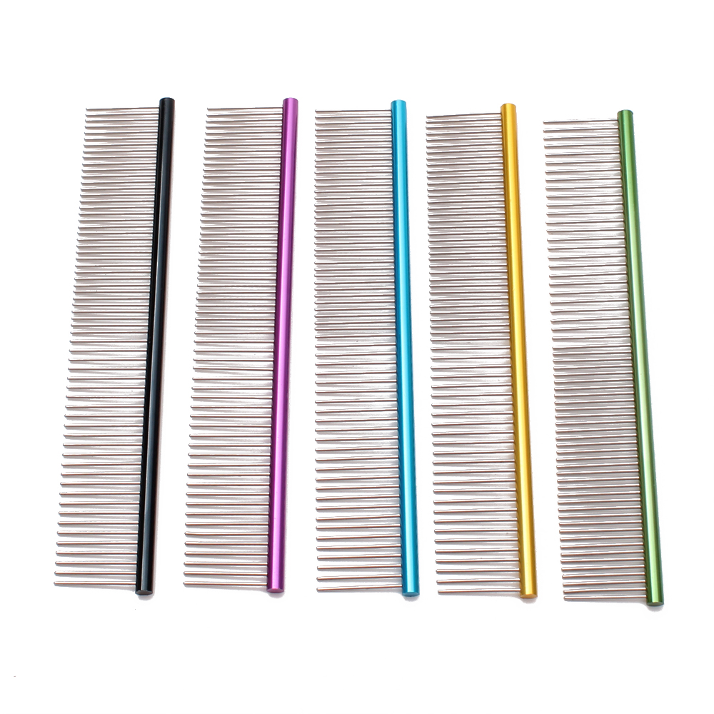 19cm Wholesale 35g Aluminum alloy Pet Comb Professional Grooming Comb Cleaning Hair Trimmer Brush Pet Dog Cat Accessories
19cm Wholesale 35g Aluminum alloy Pet Comb Professional Grooming Comb Cleaning Hair Trimmer Brush Pet Dog Cat Accessories